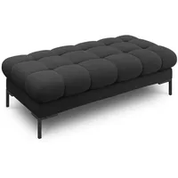 Micadoni Bank, Dunkelgrau, 2-Sitzer, 133x41x62 cm, Hergestellt in Europa,