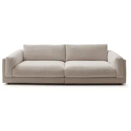 KAWOLA Big-Sofa Cord 2-Sitzer Grau