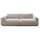 KAWOLA Big-Sofa Cord 2-Sitzer Grau