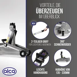 Alca Rangierwagenheber Stahl 2 t grau