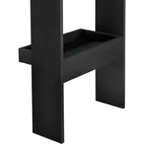 [en.casa] Bartisch Bromölla 120x45x106 cm) Schwarz/Eiche dunkel