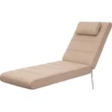 Bjird - Liegenauflage, Auflage Gartenliege 204x60x10 cm - Polsterauflage für Sonnenliege, Auflagen für Deckchair - wasserdicht, doppelseitig - Beige - Beige