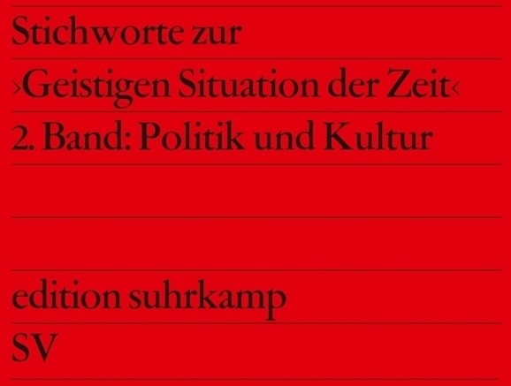 Stichworte Zur 'Geistigen Situation Der Zeit'  In 2 Bdn.  Taschenbuch