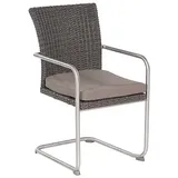 sunny smart® Sunny Smart Gartenstuhl Scala 1 St.  grau  mit Armlehnen