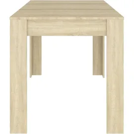 vidaXL Sonoma-Eiche 140 x 76 x 74,5 cm braun