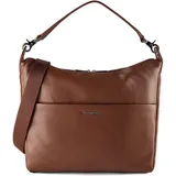 Mandarina Duck Mellow Leather Schultertasche Leder Braun