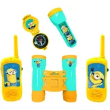 Lexibook Lexibook, Ich - Einfach unverbesserlich Minions, Abenteurerset für Kinder, Walkie-Talkies, Fernglas, Kompass, Taschenlampe, Blau/Gelb, RPTW12DES