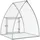 vidaXL Hasenstall 100x105x120 cm Silbern
