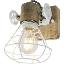 Steinhauer Retro Wand Lampe (1578W) weiß