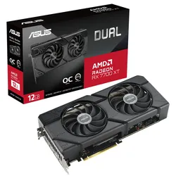 ASUS Dual Radeon RX 7700 XT OC - 12GB GDDR6, HDMI, 3x DP