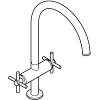 Grohe Atrio Zweigriff-Spültischbatterie chrom