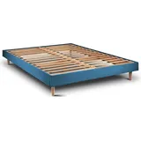 Lattenrost – Samtstoff – Bausatz zur Selbstmontage - 180x200 cm - Blau
