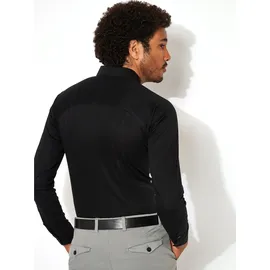 Desoto Langarmhemd Slim Fit Schwarz S