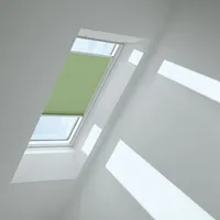 VELUX Plissee Moosgrün 1280, MK04 1280KWL (Farbe: - 1280KWL, Farbe Schiene: