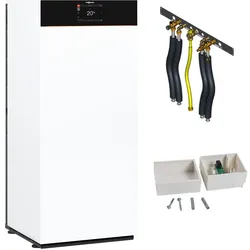 Gastherme Paket Vitodens 333-F, 11 kW, Ladespeicher, Aufputz l/r, Viessmann