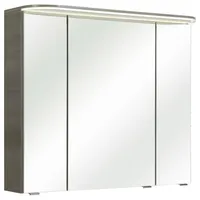 Pelipal Spiegelschrank Balto, Graphit, Metall, 6 Fächer, 85.2x72.3x17 cm,