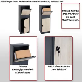 MCW MCW-G80 Anthrazit inkl. Zeitungsfach