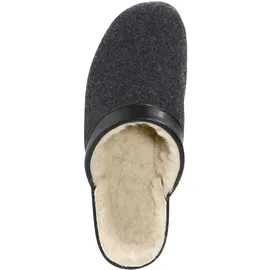 Fischer Markenschuh Andy Pantoffeln Schwarz/Grau 45