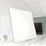 HEXIM Rasterdeckenplatte 62x62cm Kunststoff Deckenplatte weiß glanz schwer entflammbar Din 4102-1: Decke Deckenverkleidung PVC Feuchtraum