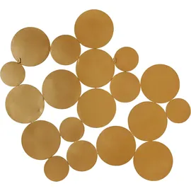 otto home Dekospiegel OTTO HOME "Malisa", gold (goldfarben), B:121cm H:110cm T:2cm, Metall, Spiegel, Wandspiegel aus 19 Elementen, modern, glamourös