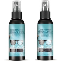 2023 New Lens Scratch Removal Spray Eyeglass Windshield Glass Repair Liquid,High Concentration Glasses Cleaner Spray for Sunglasses Screen Cleaner Tools (2PC)