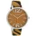 Oozoo Damenuhr C10202 Orange Lederband Animal-Print 43 mm