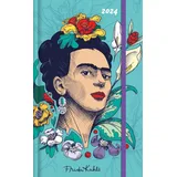 DuMont Buchverlag Frida Kahlo Wochen-Notizkalender groß 2024 - Taschen-Kalender 13x21 cm - mit Verschlussband & Falttasche - Weekly