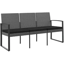 vidaXL Gartenbank 57 x 78 x 57 cm Dunkelgrau