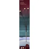 Lumineo LED Stabbeleuchtung 6 Lampen, warm weiß zum Stecken - Schwarz