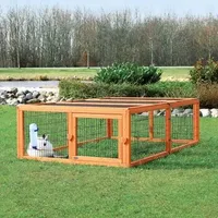 Trixie Freilaufgehege mit Abdeckung 174 x 109 x 48 cm natur