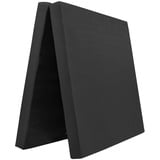 Grevinga Klappbare Turnmatte RG 35 – 200 x 100 x 8 cm - SCHWARZ - Made in Germany - Faltbare Gymnastikmatte für Fitness, Sport und Gymnastik, Rutschfest und Platzsparend, Weichbodenmatte