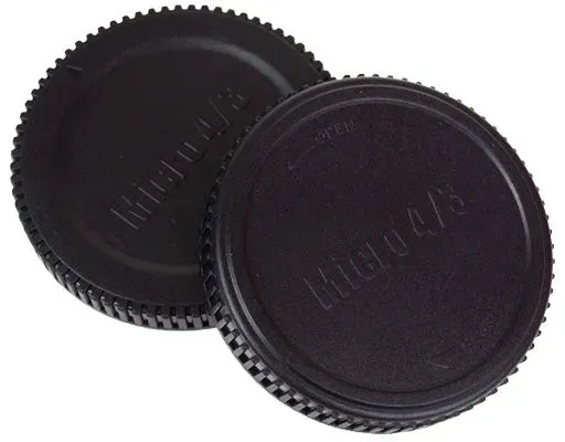 Caruba Objektiv- und Gehäusedeckel für Olympus M4/3