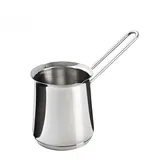 Weis Aufschäumbecher PREMIUM Edelstahl, Silber, 6.3 x 6.3 x 7.5 cm