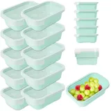 Mypicompany. Frischhaltedosen mit Deckel –10-teiliges Set (je 500 ml), BPA-frei, Luftdicht, Stapelbar. Mikrowellen & Spülmaschinengeeignet. Pastellgrün Gefrierdosen. Dosen mit Deckel für Lebensmittel.
