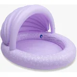 Swim Essentials - Kinderpool mit Dach, Lila Leopard, 100cm Durchmesser