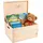 Creative Deco Holzkiste XXL 40 x 30 x 24 cm 1-tlg. beige