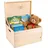 Creative Deco Holzkiste XXL 40 x 30 x 24 cm 1-tlg. beige