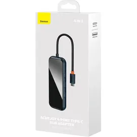 Baseus HUB USB-C na 4xUSB 3.0 dunkelgrau