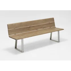 Niehoff Nova Bank Edelstahl/Teak - Silber