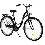 Milord Komfort Stadtfahrrad Fahrrad City Damenfahrrad, 28 Zoll, Schwarz, 3-Gang - Schwarz