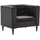 vidaXL Sessel Ludmilla Samt 57 x 58 x 67 cm Schwarz