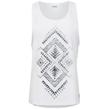 !Solid Tanktop SDIsaak Ärmelloses Shirt mit Inka Print weiß XL