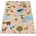 Teppich Kinderteppich Spielteppich Dschungel Rutschfest Creme Grün 240x340 cm