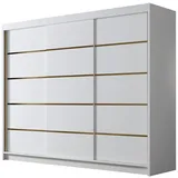 Mirjan24 Schiebetürenschrank, Weiß,
