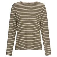 CAMEL ACTIVE Langarm-T-Shirt aus Bio-Baumwolle in Graugrün | Gr.: