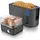 Arendo Langschlitz-Toaster Grau