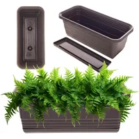 Kadax Blumenkasten mit Untersetzer im Set, mit oder ohne