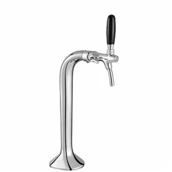 Schanksäule Chrom 1-leitig, elegant, `Topp-Qualität!`