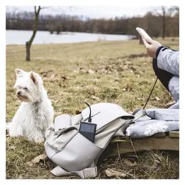 EMOS Powerbank BetaQ 20000mAh, 22,5 W Quick-Charge externer Akku/Ladegerät mit Passthrough und Display, 3X Output + 2X Input, inkl. Datenkabel USB/USB-C, Auto ON/Off, schwarz