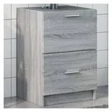 vidaXL Waschbeckenunterschrank 40 x 59 cm Grau